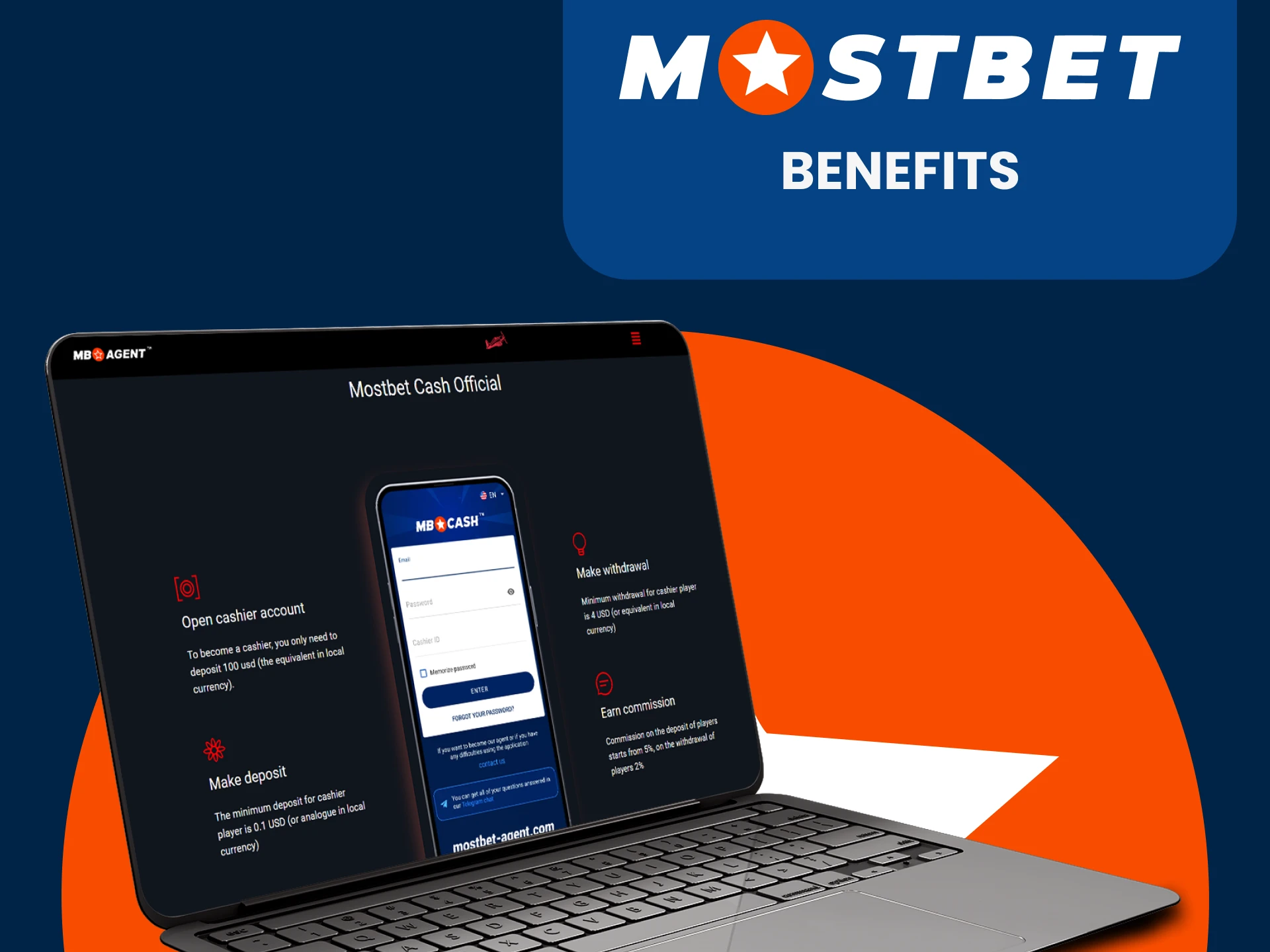 We will tell you about the benefits of the Mostbet cash agent program.