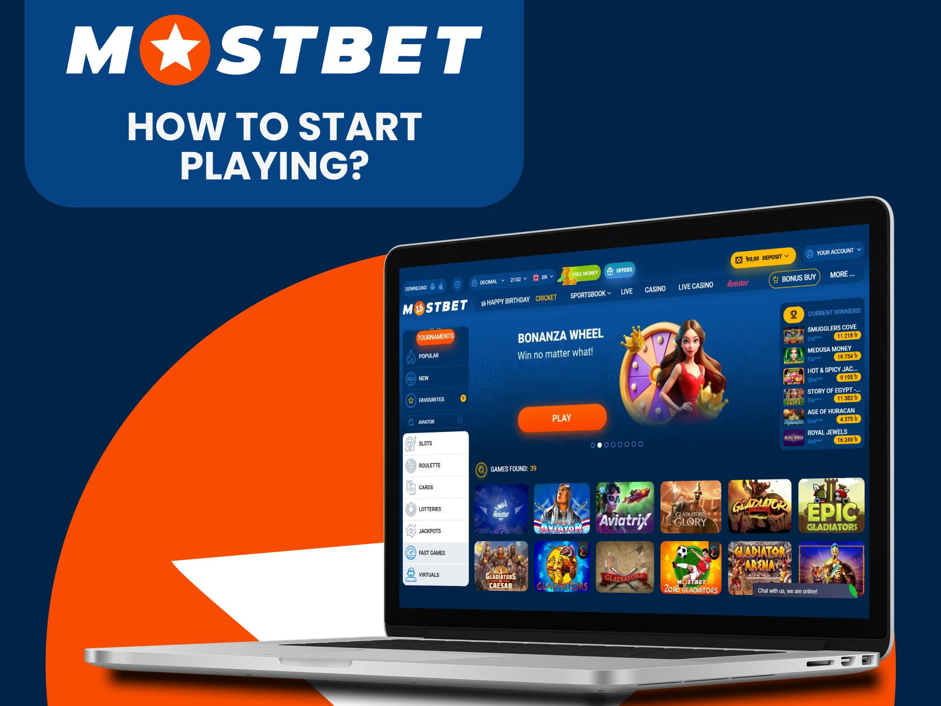 Go to the casino section to play Aviator on Mostbet.