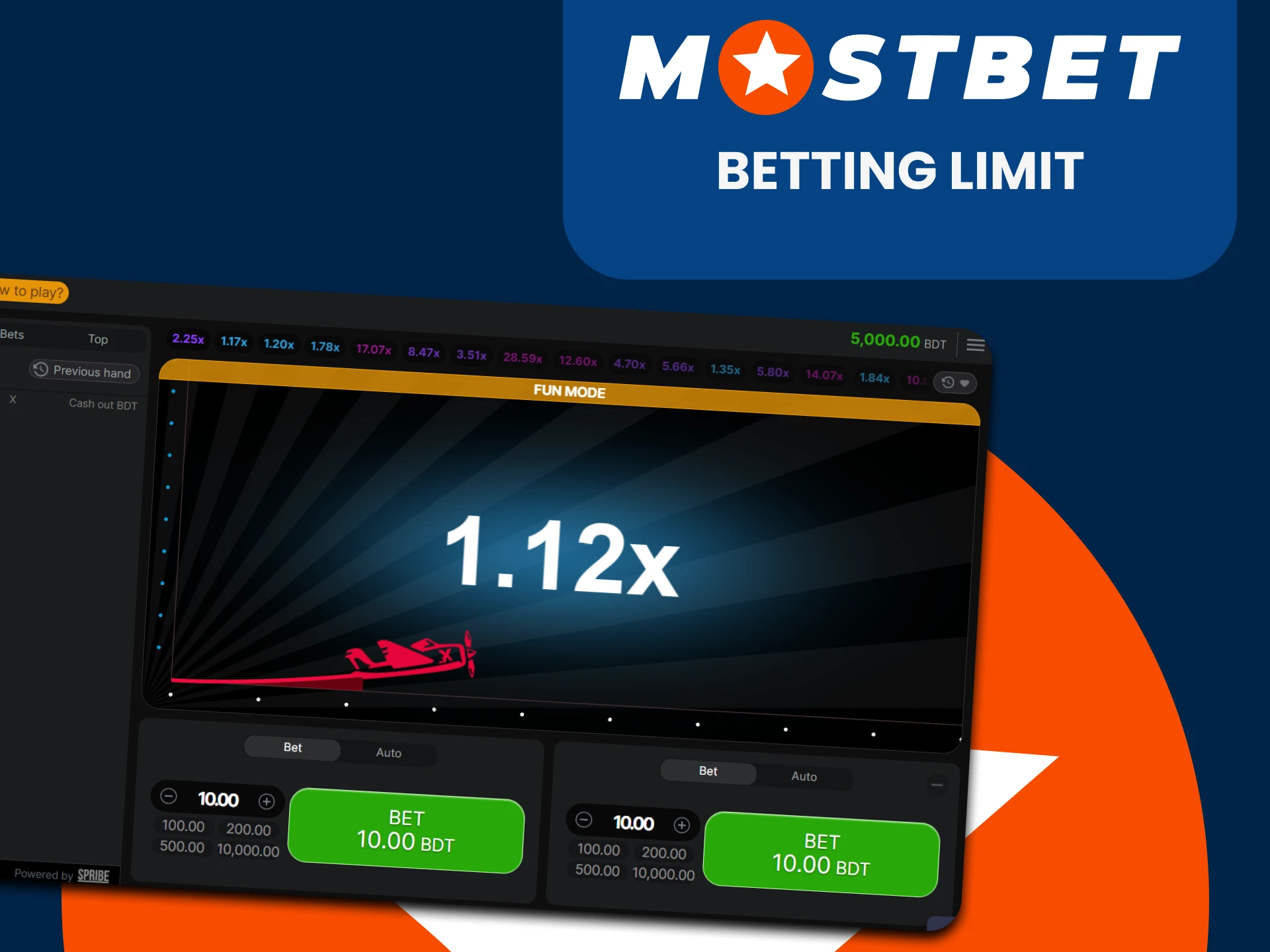 Study the betting limits in the Aviator game on Mostbet.