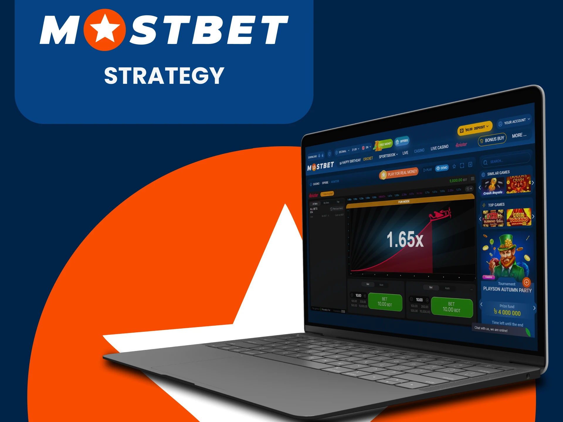 Apply the strategy to win in Aviator on Mostbet.