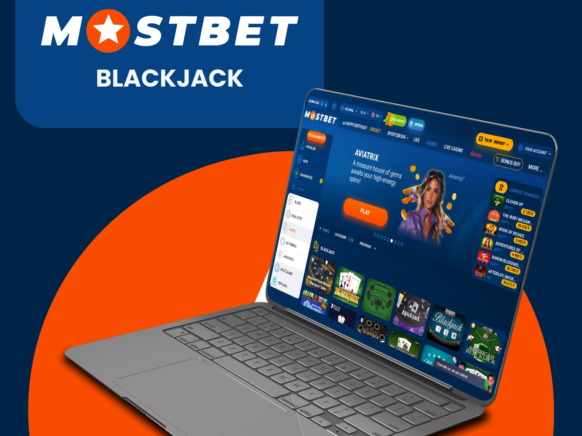 Blackjack is ideal for playing on Mostbet.