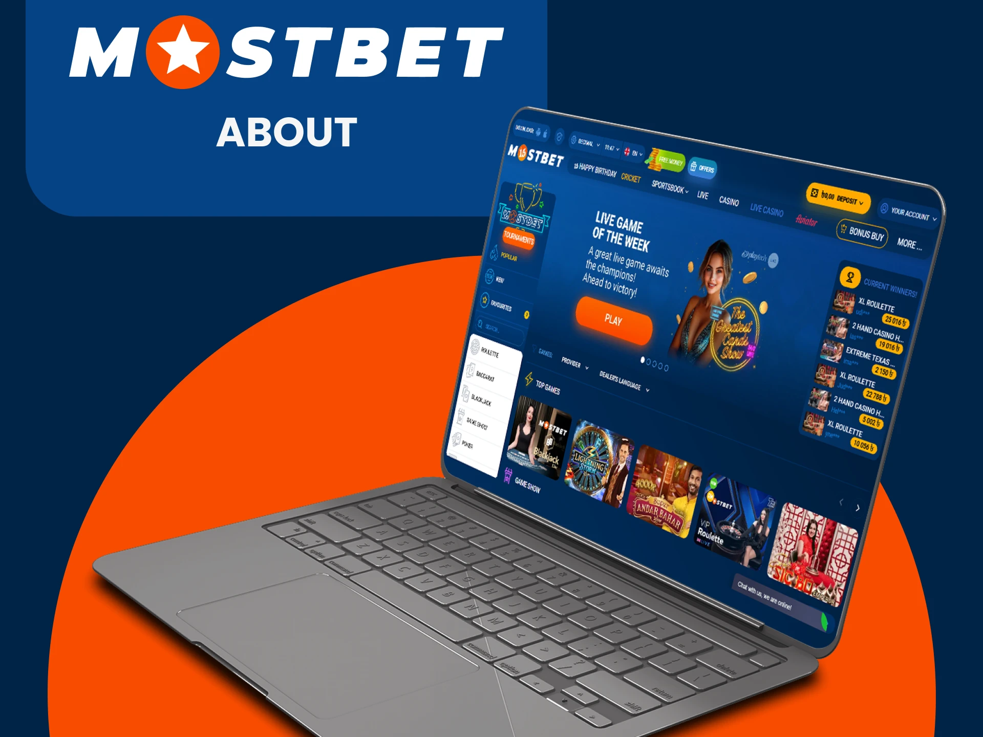 We will tell you about the live casino from Mostbet.