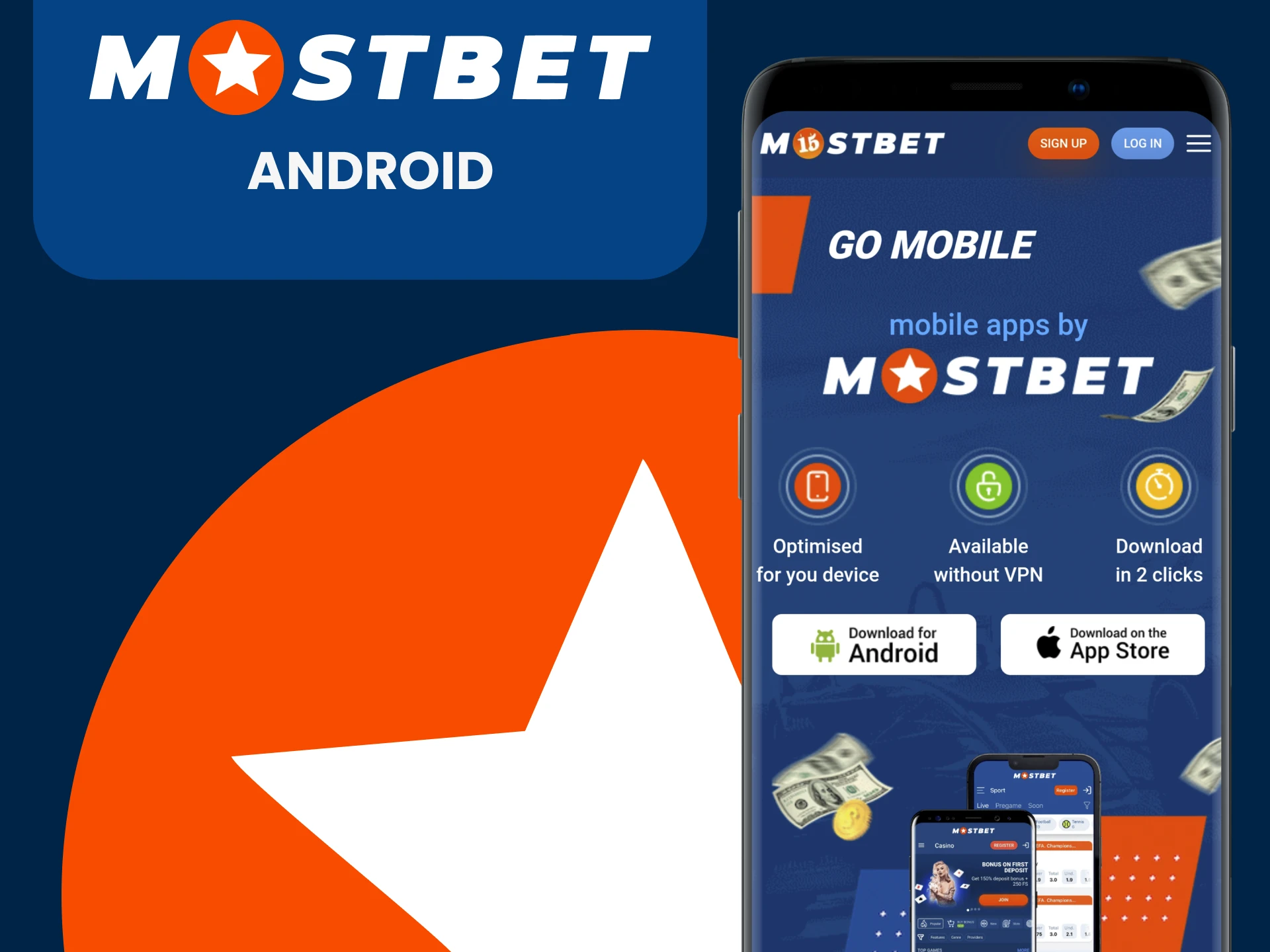 Download the Mostbet app for Android.