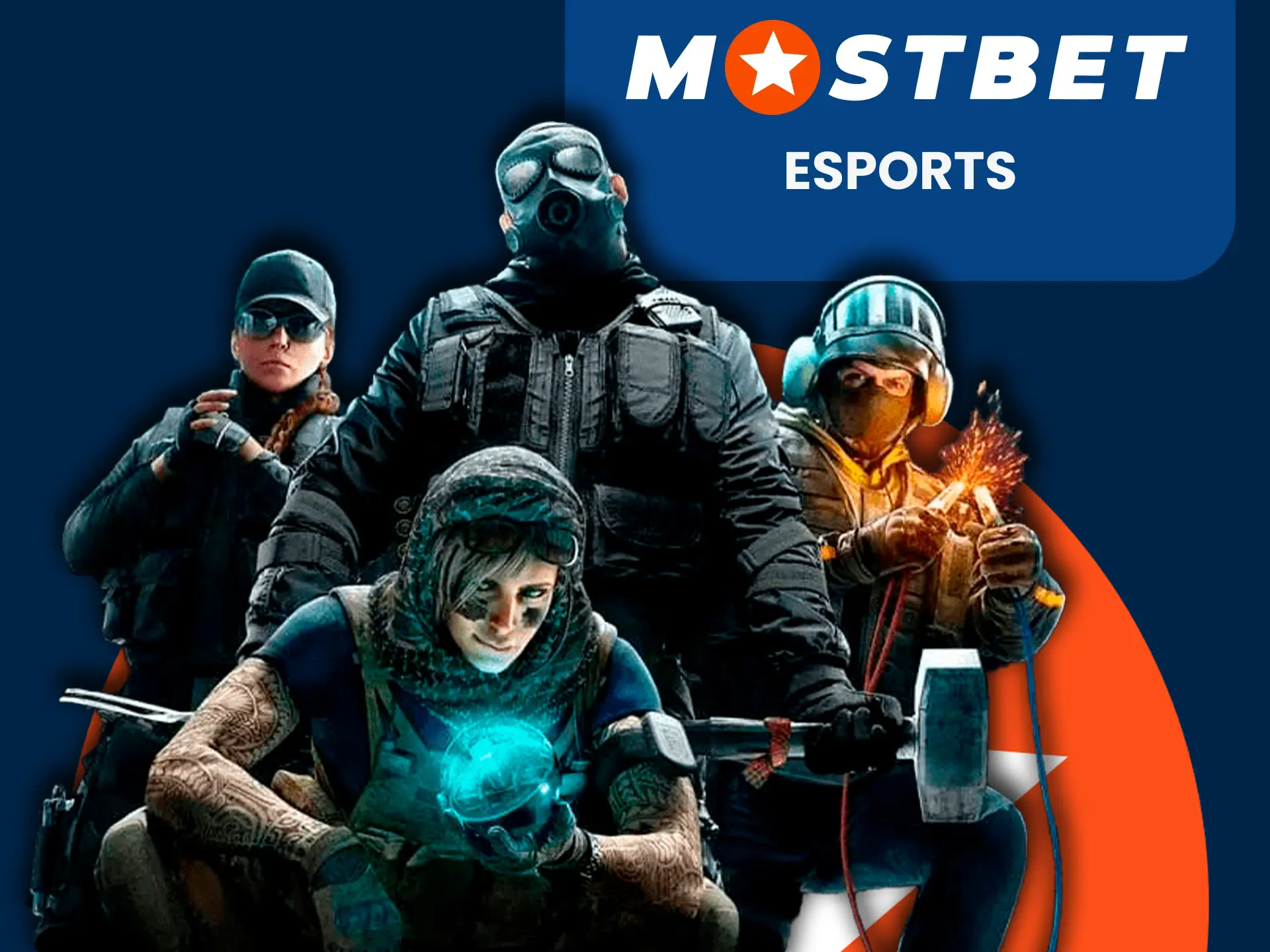 You can bet on eSports from Mostbet.