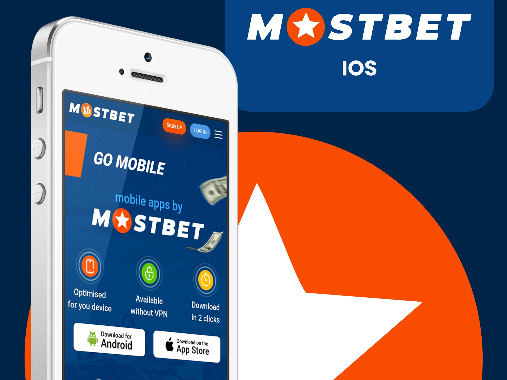 Download the Mostbet app for iOS.