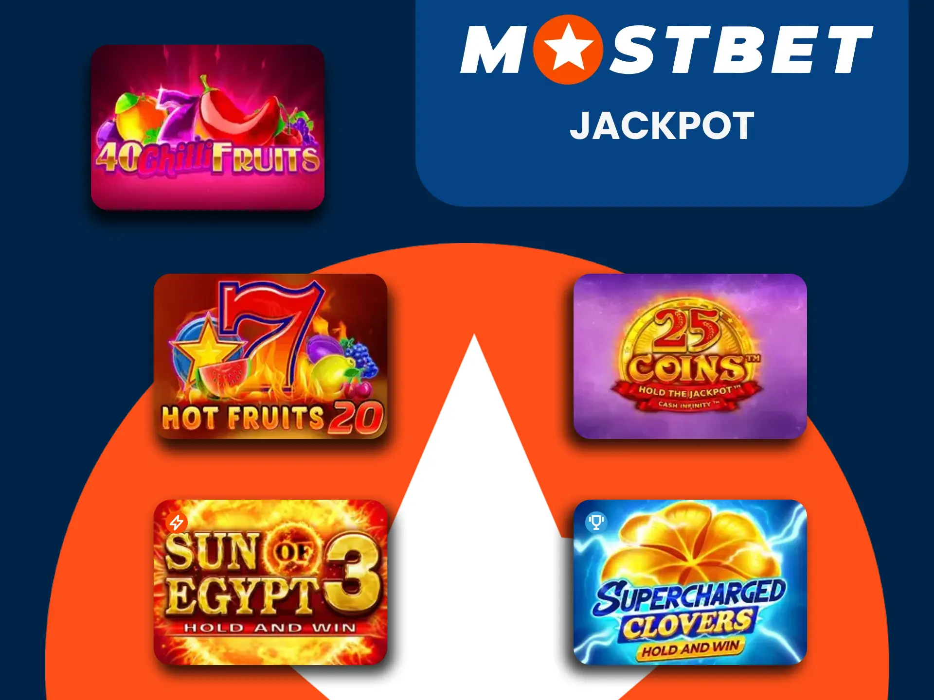 In the Mostbet casino section you can play for the jackpot.