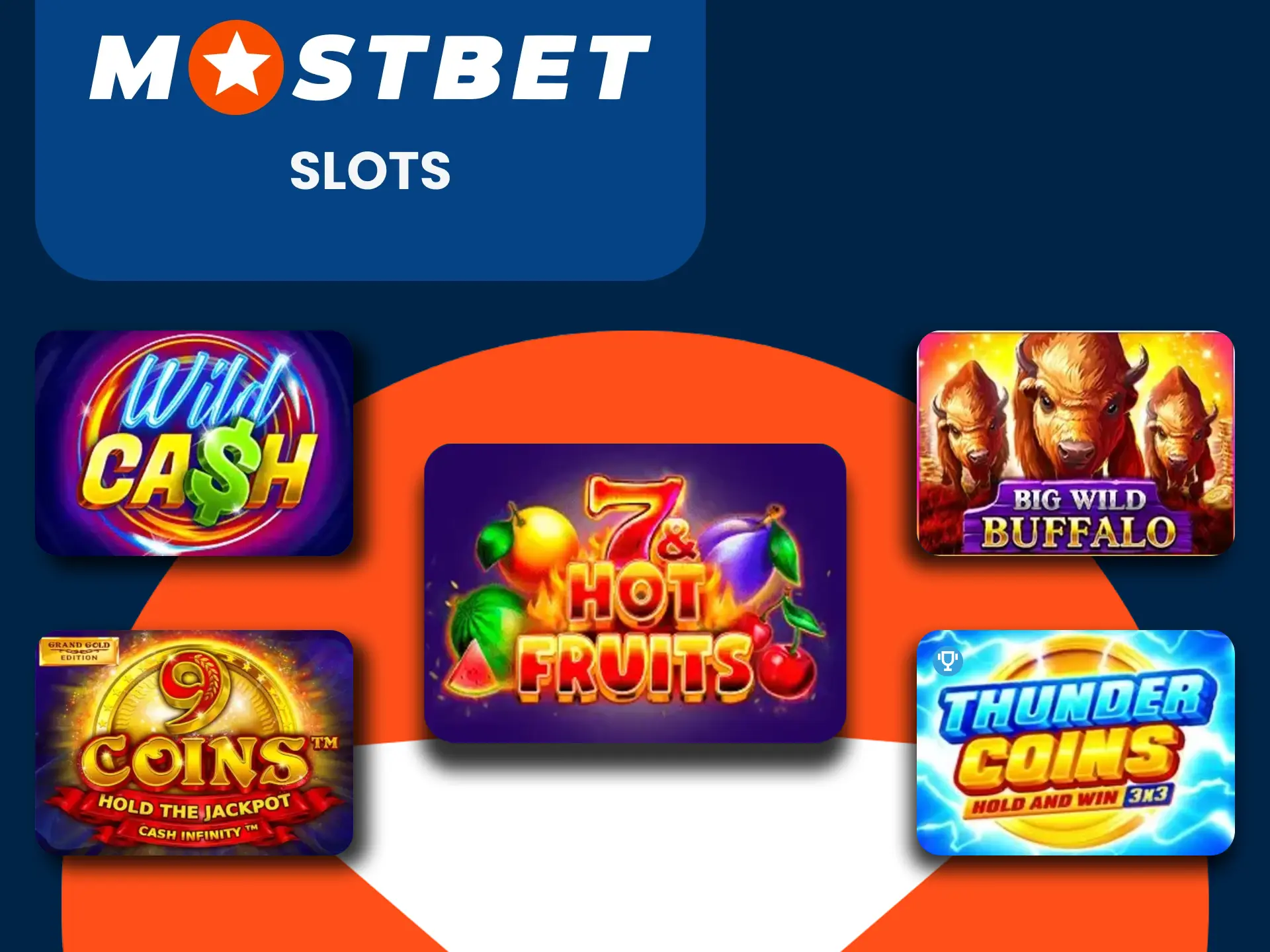 Choose slots to play on Mostbet.