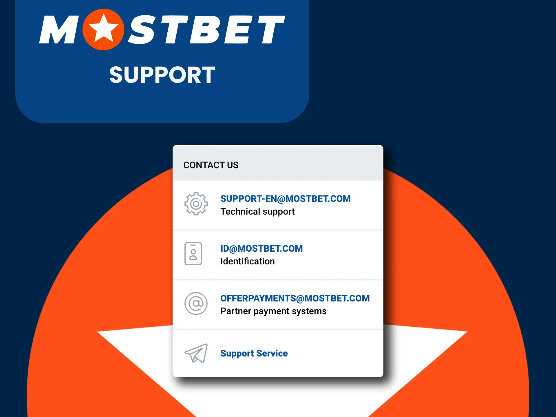 You can always contact Mostbet support.