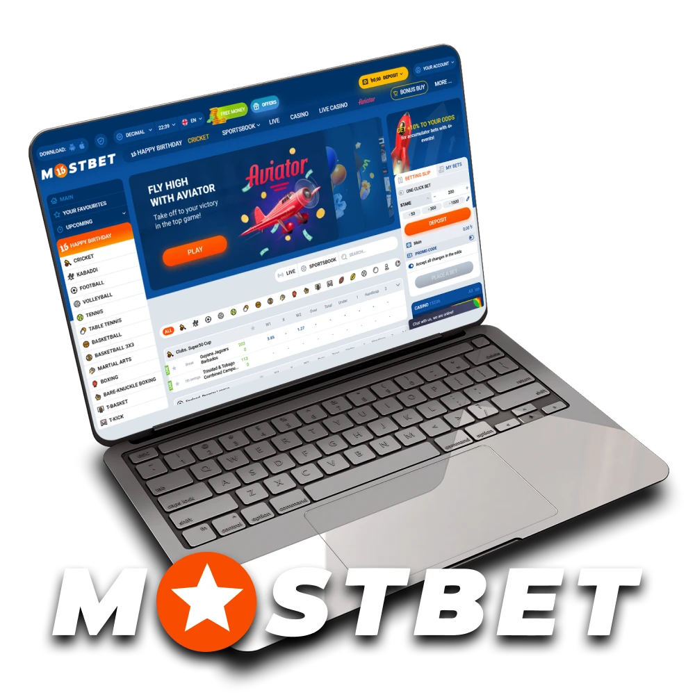 Use Mostbet on the PC version.