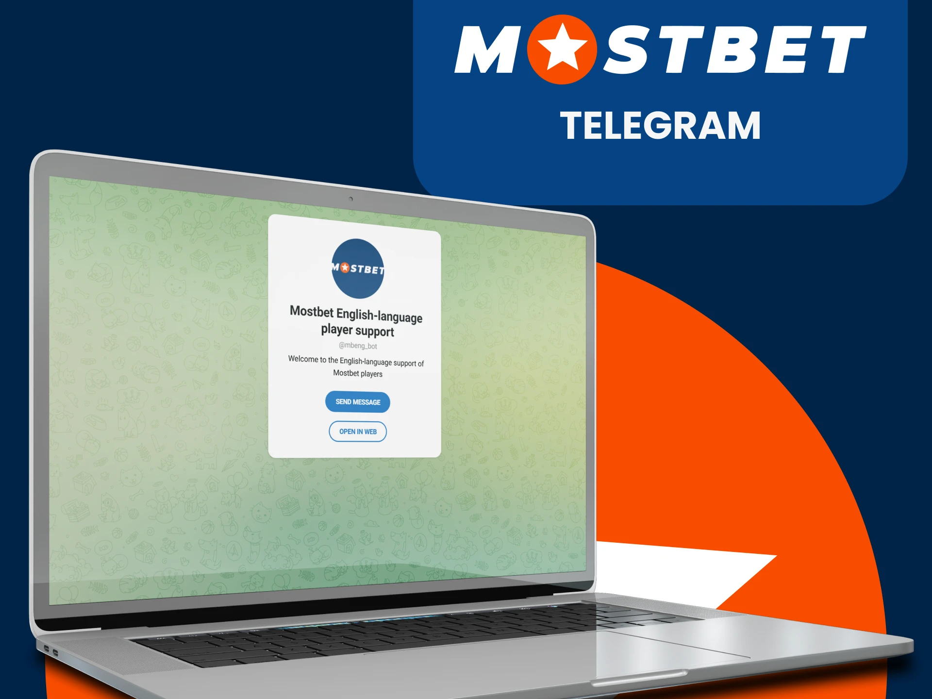 You can contact Mostebet support via Telegram.