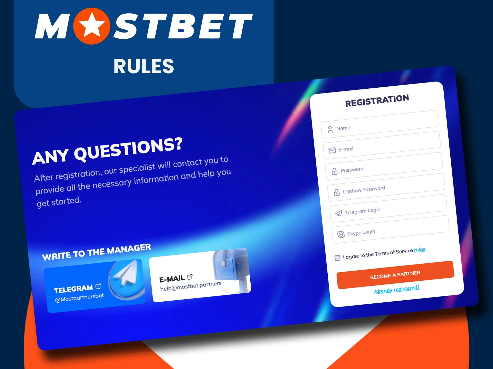 Study the rules of the Mostbet affiliate program.