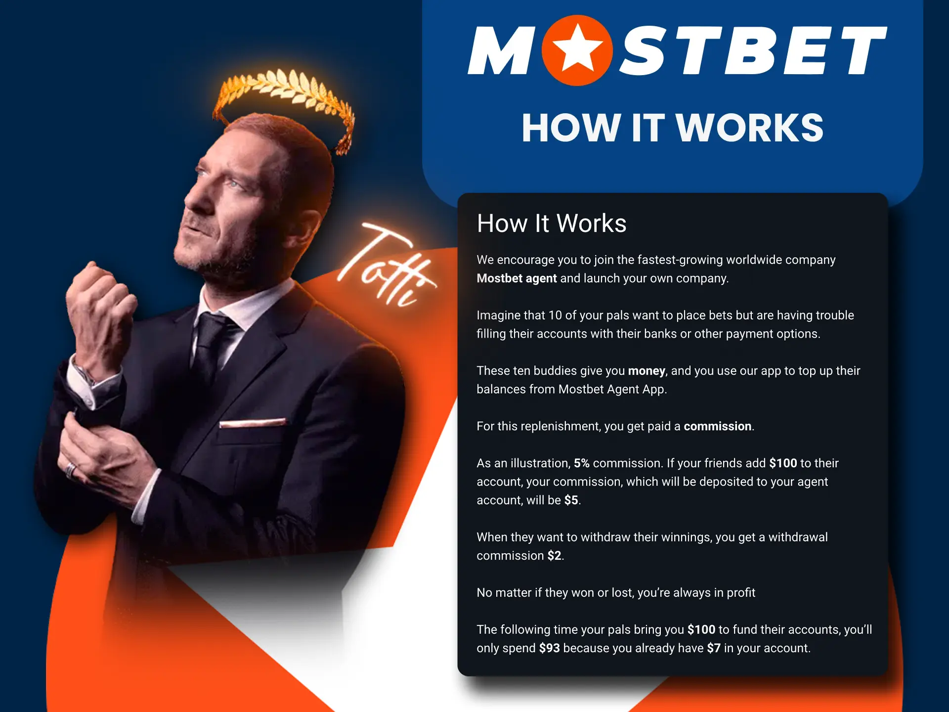 We will tell you how the Mostbet cash agent program works.