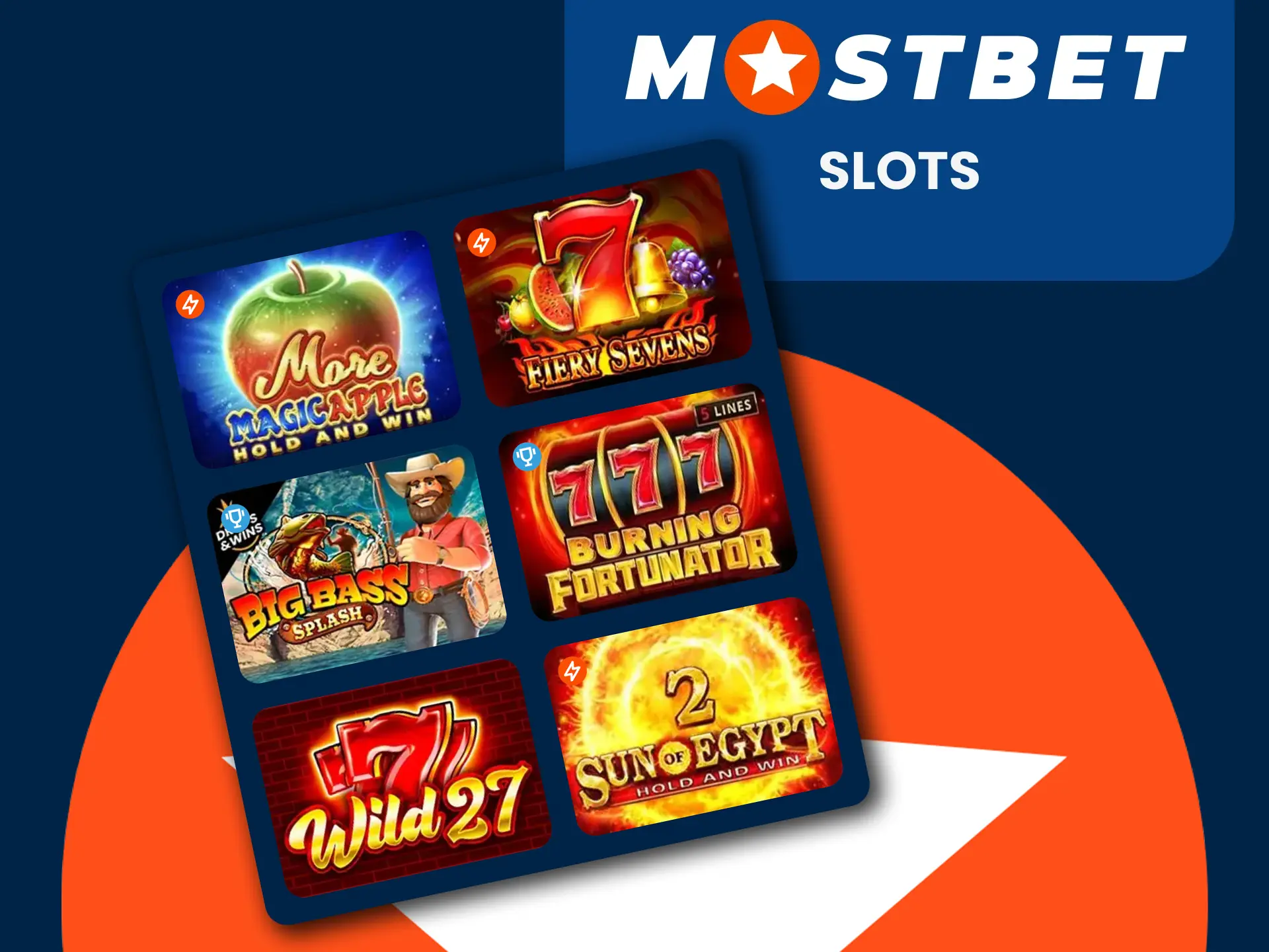 Play slots with Mostbet.