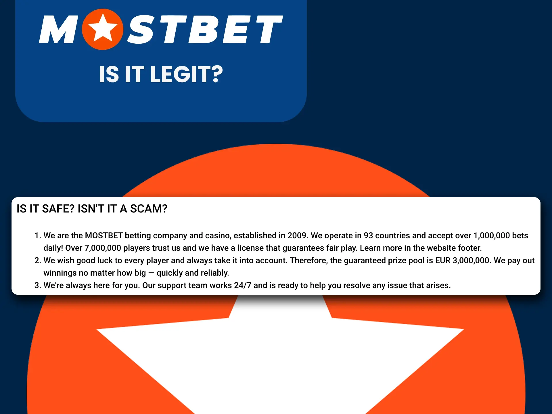 Mostbet is a legal site.