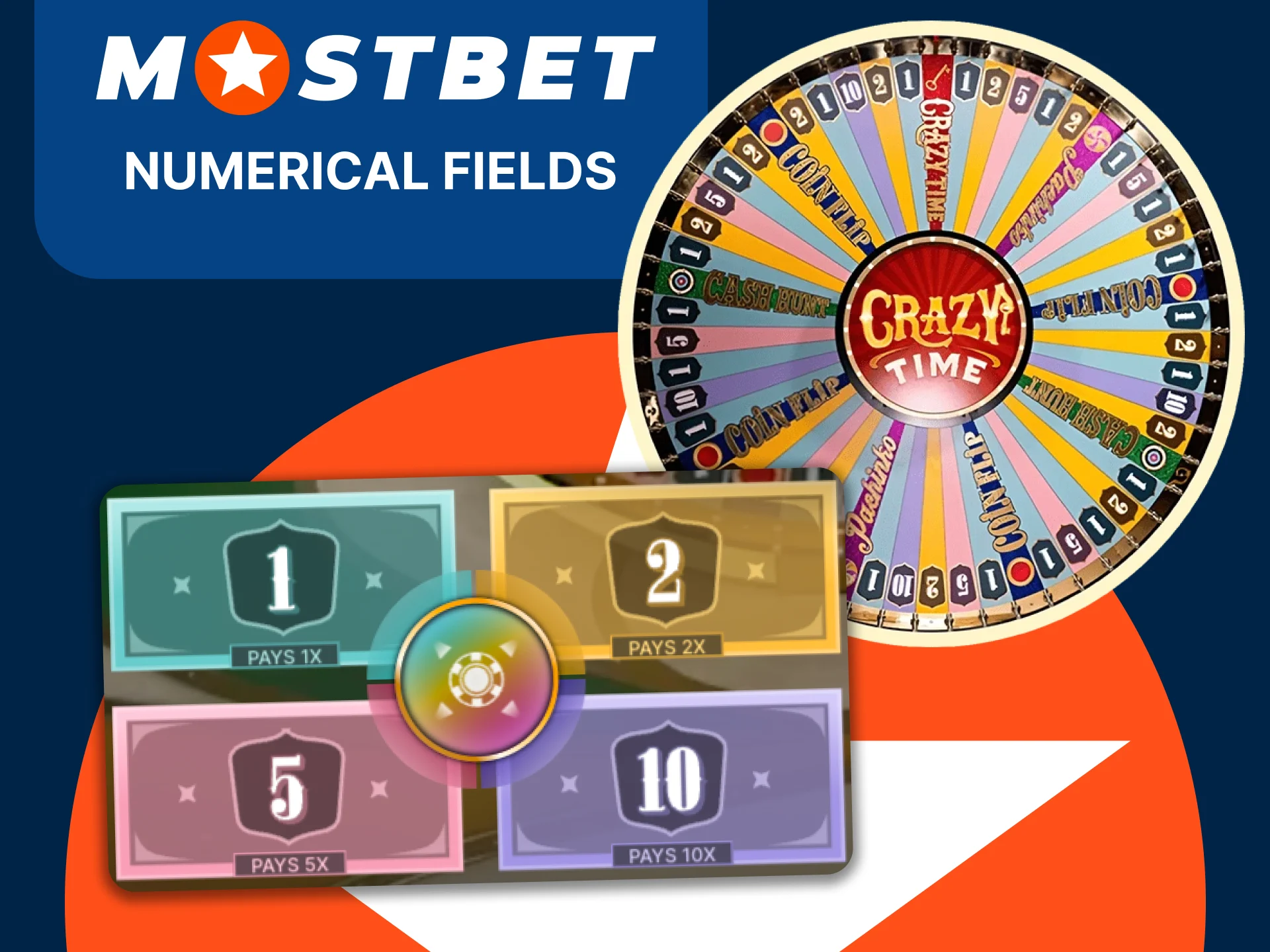 Join Crazy Time on Mostbet and place bets on numbers for fast payouts.