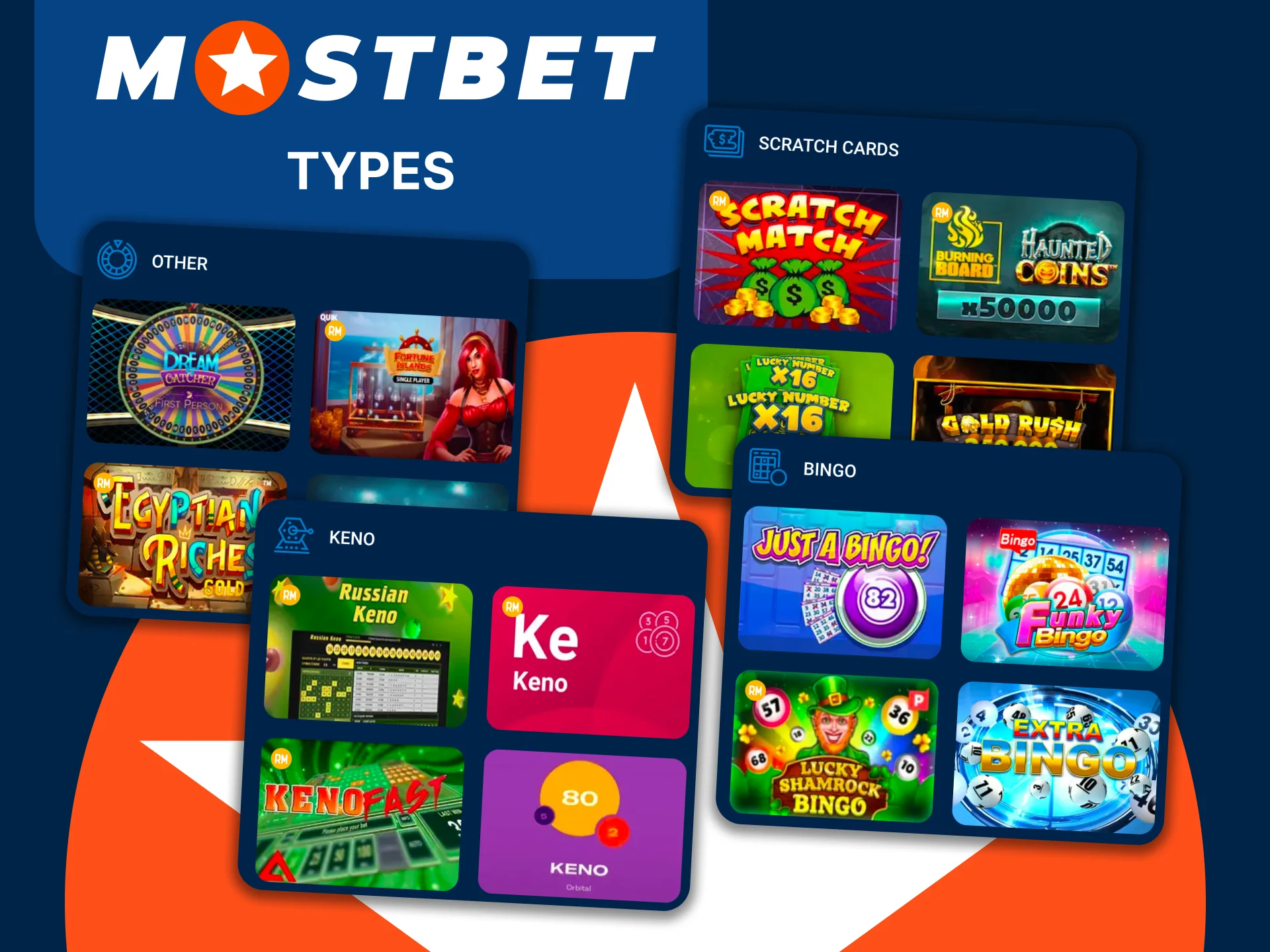 Explore Mostbet lottery types, try Bingo or Keno and start playing now.