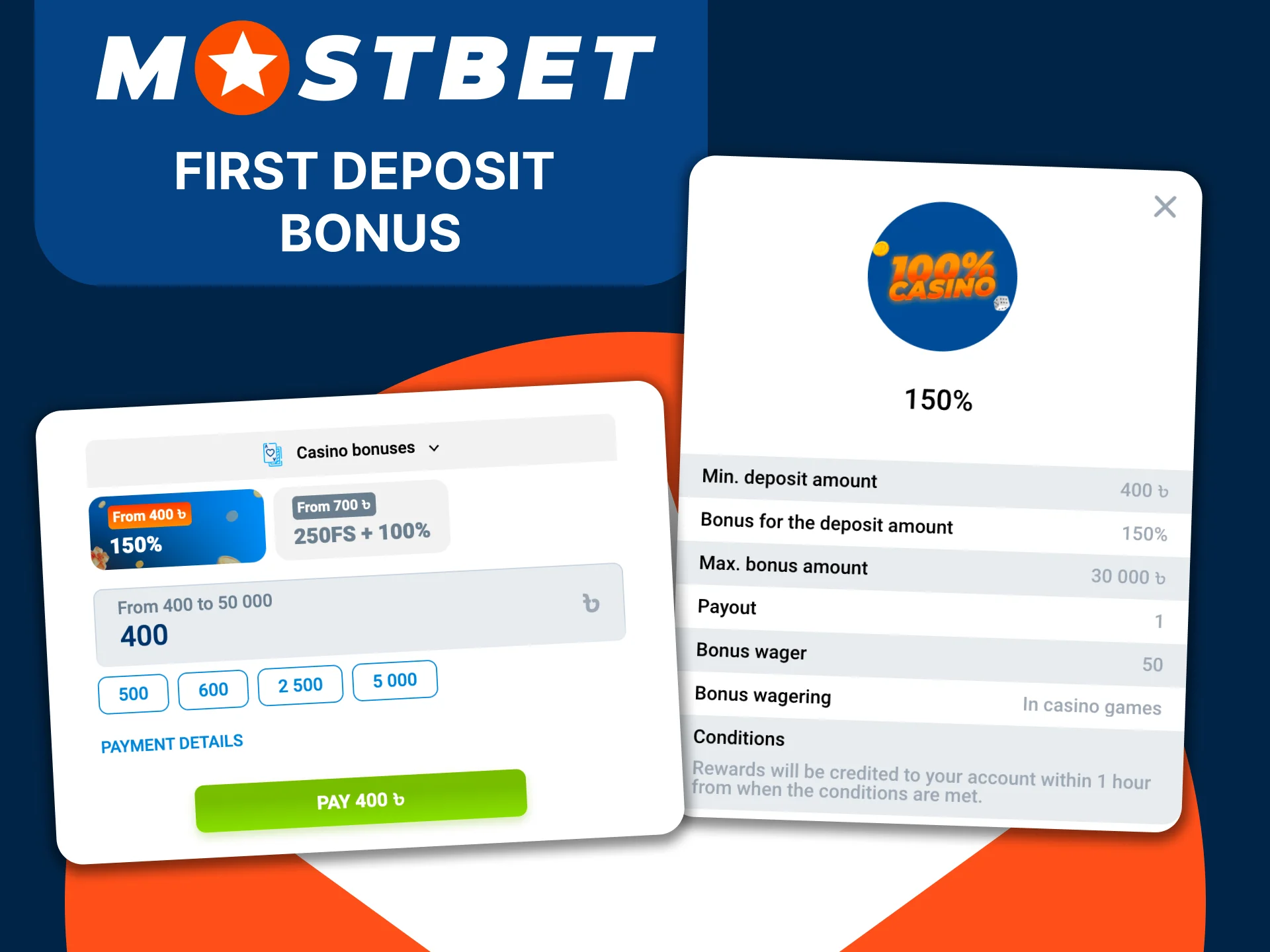 Activate the Mostbet first deposit bonus and start playing with extra funds.