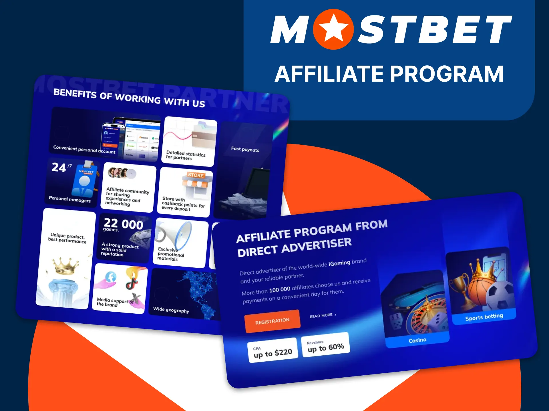 Join the Mostbet affiliate program and earn high commissions by referring new players.